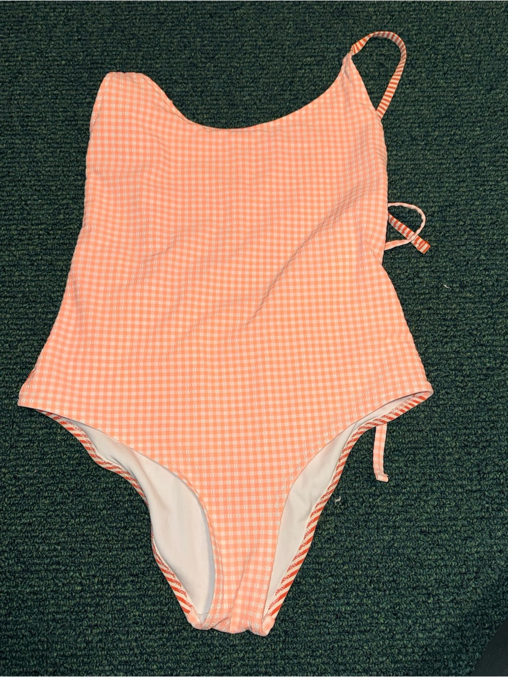Aerie One-Piece Swimwear - Peach Gingham